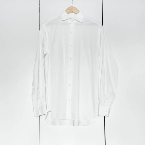 LORO PIANA Men's White Dress Shirt 15.75/40 NWT - Picture 4 of 12